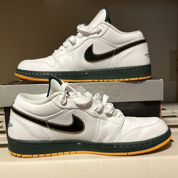 Nike Air Jordan 1 Phat Low Sz 11 Super Sonics six rings 2008 release - Picture 3 of 7